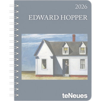teNeues - Edward Hopper Diary 2026 - Buchkalender 17x22 cm | Wochenkalender Deluxe mit Meisterwerken