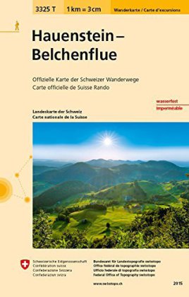 3325T Hauenstein - Belchenflue Wanderkarte