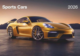 N Neumann - Sports Cars Kalender 2026 - Wandkalender DIN A3 (ca. 42×30 cm) mit 12 Luxusauto-Motiven,