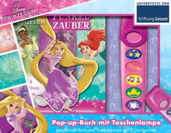 Disney Prinzessinnen - Funkelzauber - Pappbilderbuch mit Taschenlampe und Pop-ups - Bilderbuch mit 5