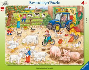 Kinderpuzzle 40 Teile - Auf dem großen Bauernhof