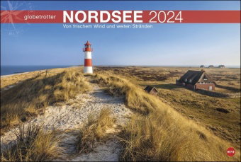 Nordsee Globetrotter Kalender 2024. Ein großer Fotokalender mit tollen Strandaufnahmen. Perfekter Wa
