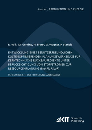 Entwicklung eines benutzerfreundlichen kostenoptimierenden Planungswerkzeugs für kerntechnische Rück