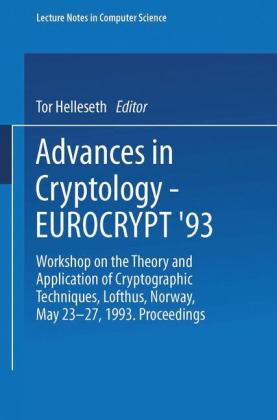 Advances in Cryptology - EUROCRYPT '93