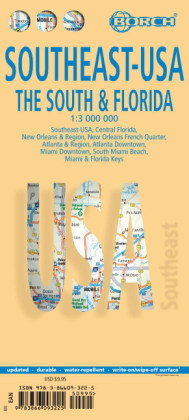 USA Southeast - The South & Florida, Borch Map