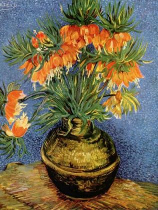 Vincent Willem van Gogh - Stilleben mit Kaiserkronen in einer Bronzevase - 500 Teile (Puzzle)