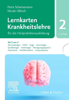 Lernkarten Krankheitslehre Set 2 für die Heilpraktikerausbildung. (Set 2 von 2, Karten H-Q)