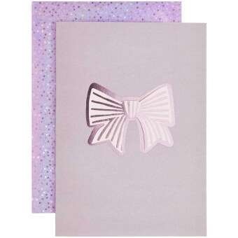 3D-Grußkarte La Vie en Rose, Schleife, B6 FSC MIX