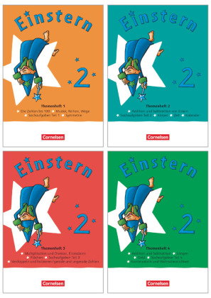 Einstern - Mathematik - Ausgabe 2021 - Band 2 Themenhefte 1-4, Diagnoseheft und Kartonbeilagen im Pa