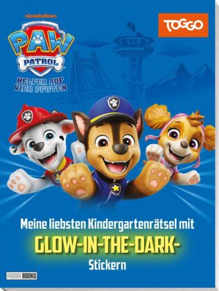 PAW Patrol: Meine liebsten Kindergartenrätsel mit GLOW-IN-THE-DARK -Stickern