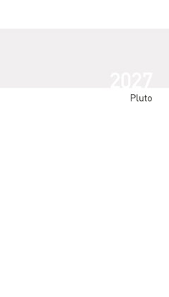 Taschenkalender Pluto geheftet Einlage 2027