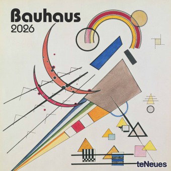 teNeues - Bauhaus 2026 - Kunst-Wandkalender 30x30 cm (30x60 cm geöffnet) | Broschürenkalender mit Me