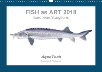 Fish as Art 2018 European Sturgeons (Wall Calendar 2018 DIN A3 Landscape)