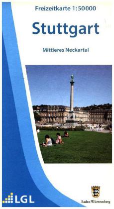 Topographische Freizeitkarte Baden-Württemberg Stuttgart