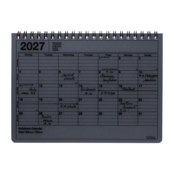 Mark's 2027 Notebook Calendar S, Black