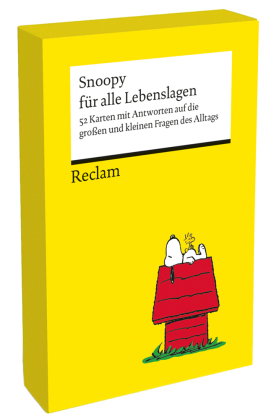 Snoopy für alle Lebenslagen. 52 Karten mit Antworten auf die großen und kleinen Fragen des Alltags (