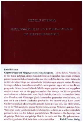 Gegenwärtiges und Vergangenes im Menschengeiste