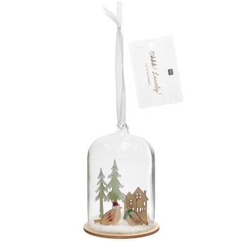 Glashaube Winterlandschaft Zum Hängen