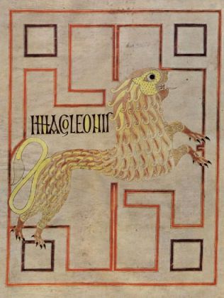 Meister des Evangeliars von Echternach - Evangeliar von Echternach, Symbold des Hl. Markus (Löwe) -