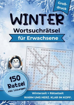 Winter Wortsuchrätsel für Erwachsene (Großdruck)