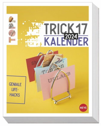 Trick17 Tagesabreißkalender 2024. Nützlicher Lifehack-Kalender 2024 mit praktischen Tipps für jede L