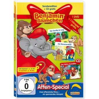 Benjamin Blümchen - Das Affen-Spezial, 1 DVD + 1 Audio-CD