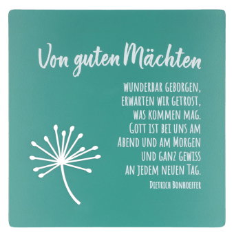 Edelstahltafel - Von guten Mächten