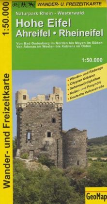 Hohe Eifel, Ahreifel, Rheineifel Wander- und Freizeitkarte