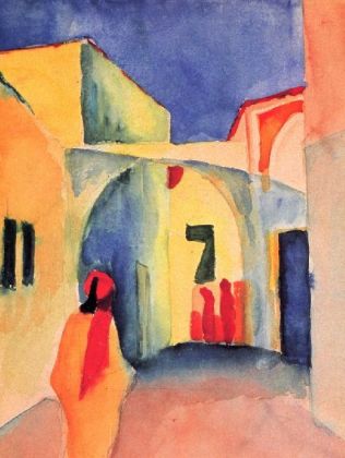 August Macke - Blick in eine Gasse - 500 Teile (Puzzle)