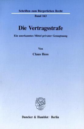 Die Vertragsstrafe.