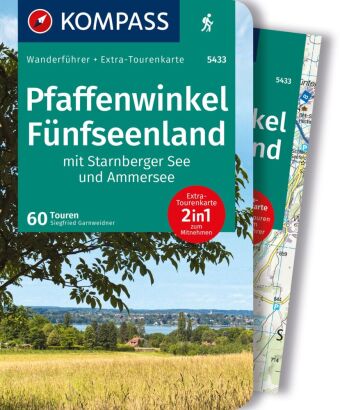 KOMPASS Wanderführer Pfaffenwinkel, Fünfseenland, Starnberger See, Ammersee, 60 Touren mit Extra-Tou