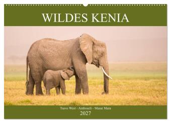 Wildes Kenia (Wandkalender 2027 DIN A2 quer), CALVENDO Monatskalender