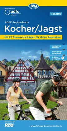 BVA ADFC Regionalkarte Kocher/ Jagst 1:75.000