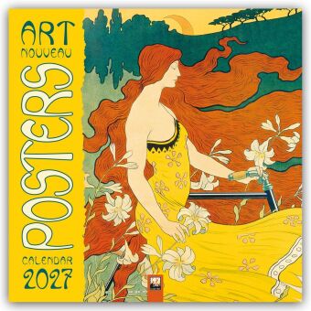 Art Nouveau Posters - Jugendstil 2027 - Original Flame Tree Publishing-Kalender [Kalender]
