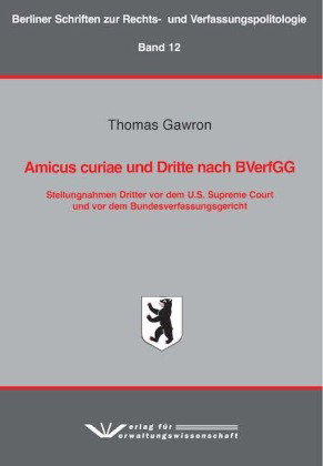 Amicus curiae und Dritte nach BVerfGG