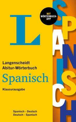 Langenscheidt Abitur-Wörterbuch Spanisch Klausurausgabe, m. Buch, m. Online-Zugang