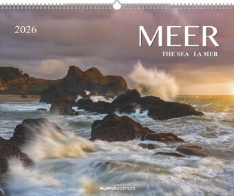 ALPHA EDITION - Meer 2026 - Wandkalender 52×42,5 cm mit faszinierenden Ozeanmotiven, 12 Monatsbilder