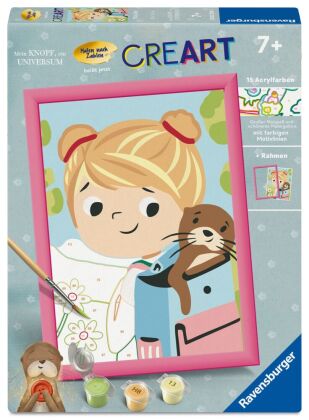 Ravensburger CreArt - Tilli & Otti - Malen nach Zahlen für Kinder ab 7 Jahren vom Kinderbuch "Mein K