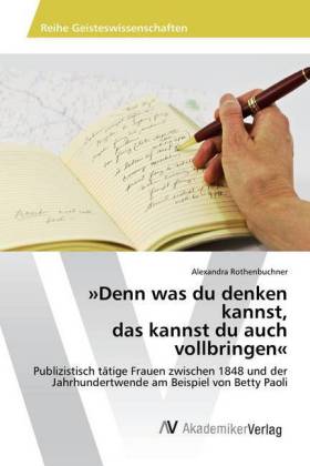 "Denn was du denken kannst, das kannst du auch vollbringen"