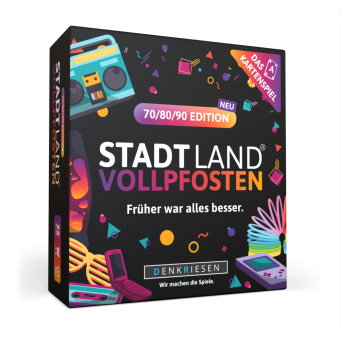 DENKRIESEN - STADT LAND VOLLPFOSTEN® - Das Kartenspiel - 70/80/90 EDITION - "Früher war alles besser