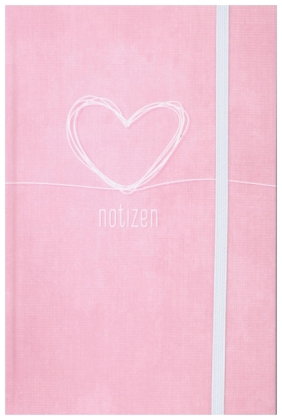 Trendstuff Notizbuch A6+ kariert mit Gummiband sortiert