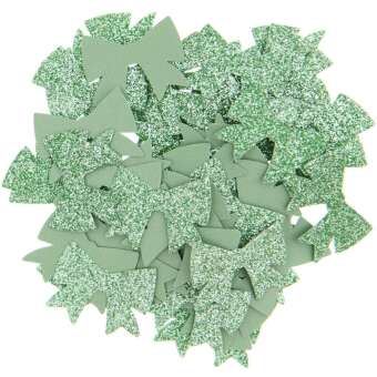 Streudekoration Schleifen, Grün Glitzer, FSC MIX