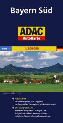 ADAC AutoKarte Bayern Süd