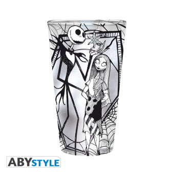 NIGHTMARE BEFORE XMAS - Large Glass - - Jack & Sally - box