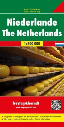 Freytag & Berndt Autokarte Niederlande. Nederland. Paises Bajos; The Netherlands; Pays Bas; Paesi Ba
