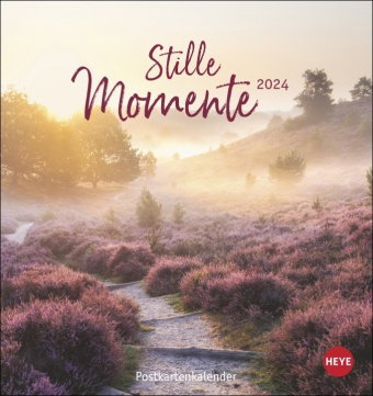 Stille Momente Postkartenkalender 2024. Kalender im Postkartenformat mit idyllischen Motiven und Spr