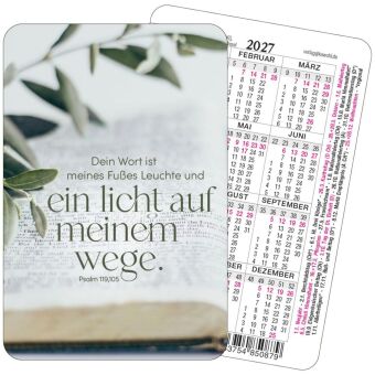 Dein Wort ist meines Fußes Leuchte 2027