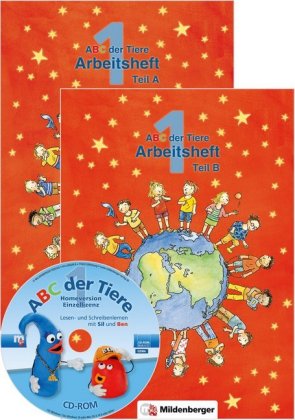 ABC der Tiere 1 - Arbeitshefte Teil A und B · Erstausgabe, m. 1 CD-ROM, m. 1 Beilage. Tl.A+B