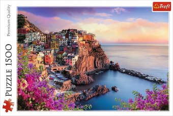 Manarola im Sonnenuntergang (Puzzle)