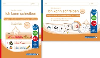 Ich kann schreiben Teil 1 und 2 im Set - Ausgabe mit Artikelkennzeichnung (DaZ) - Schülerarbeitsheft